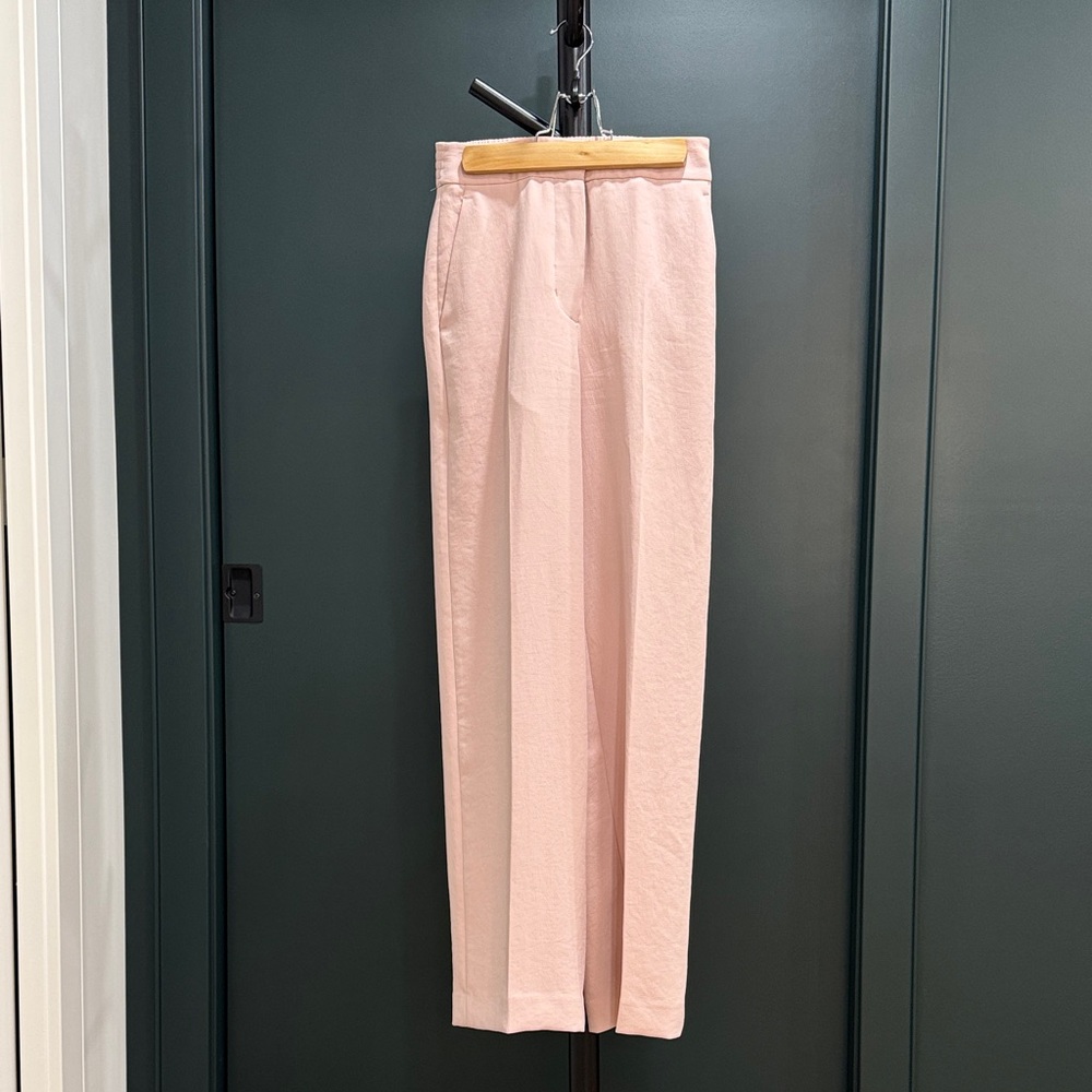 Wilfred Blush Pink Tailored High-Rise Trousers